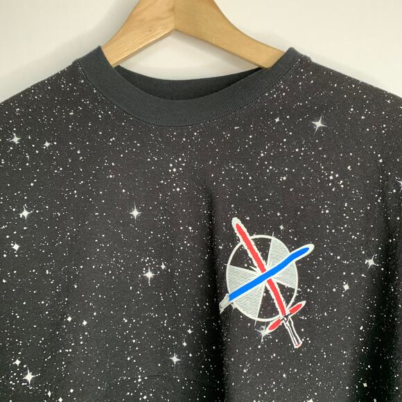 Disney Rise of Skywalker Spirit Jersey Womens Medium Black Longsleeve Graphic - Picture 7 of 13